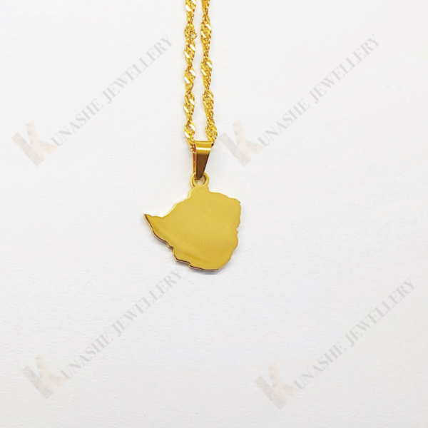 Mini Zimbabwe Pendant Gold